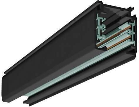 Ράγα Φωτιστικών Eurolamp 145-55163 4 Καλωδίων 2m Μαύρο