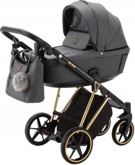 Πολυκαρότσι Adamex Belissa Special Edition 3 σε 1 Ps594 Γκρι/Χρυσό