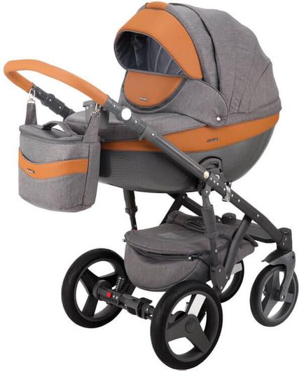 Πολυκαρότσι Adamex Monte Carbon 3 σε 1 Ad-d1 Γκρι