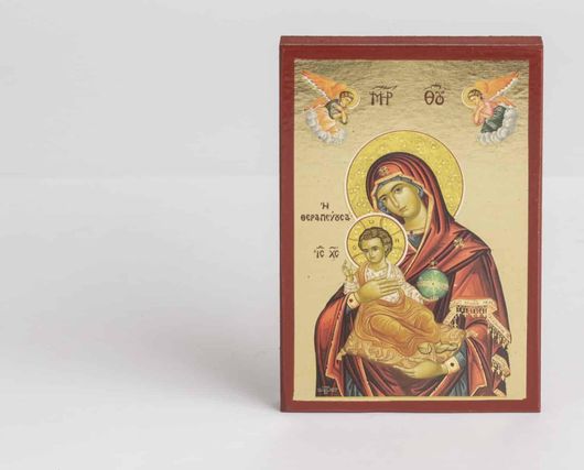 Εικόνα Παναγία Θεραπεύουσα 10Χ7cm Χρυσοτυπία
