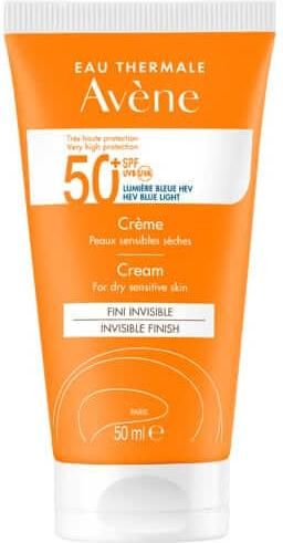 Αντιηλιακή Κρέμα Προσώπου AVENE Soins Solaire Cream SPF50+ με Αόρατο Τελείωμα για Ξηρό/ Πολύ Ξηρό Δέρμα 50ml