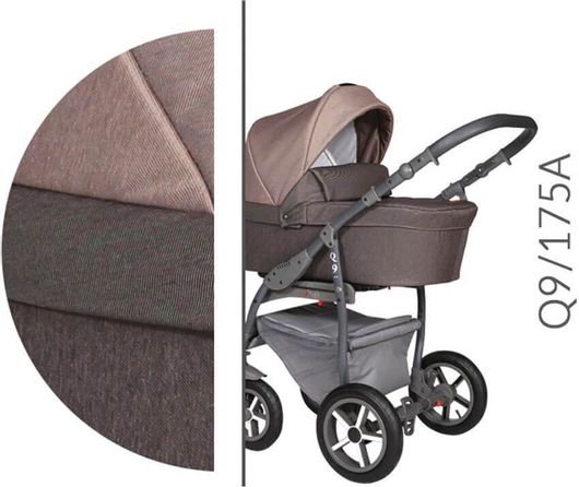 Πολυκαρότσι 2 σε 1 Baby Merc BM.Q9.175A.BROWN Καφέ