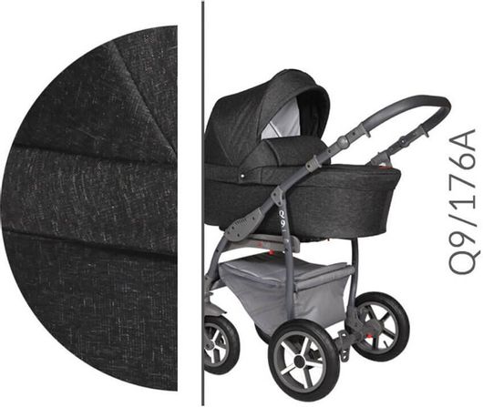 Πολυκαρότσι 2 σε 1 Baby Merc BM.Q9.176A.DARK.GREY Γκρί