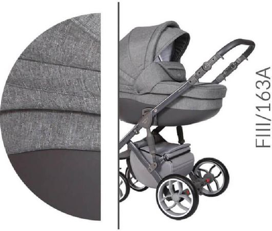 Πολυκαρότσι 2 σε 1 Baby Merc BM.STYLE3.163A.GREY Γκρί