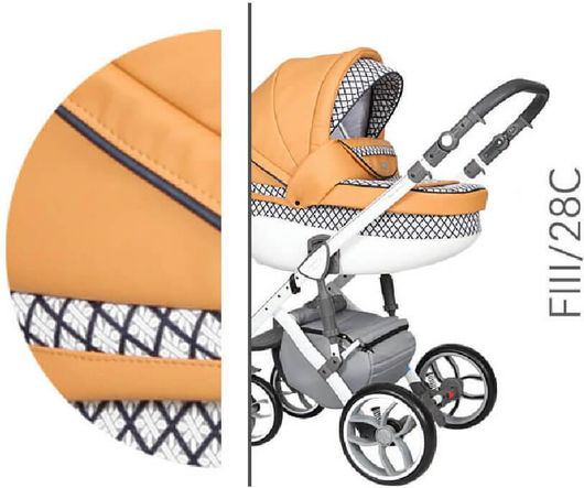 Πολυκαρότσι 2 σε 1 Baby Merc BM.STYLE3.28C.ORANGE Πορτοκαλί