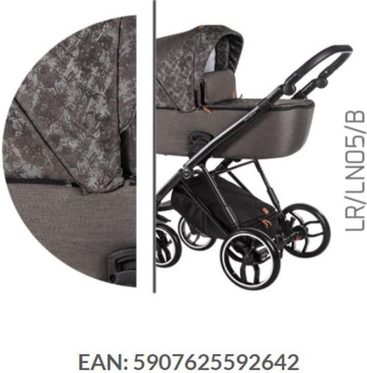 Πολυκαρότσι 2 σε 1 Baby Merc La RosaBM.LAROSA.LR05.DUO Μαύρο