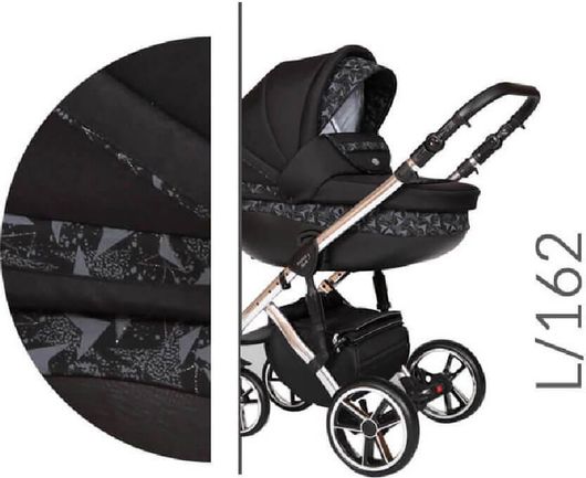 Πολυκαρότσι 2 σε 1 Baby Merc Limited Edition BM.STYLE3.162.BLACK Μαύρο