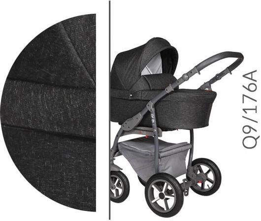 Πολυκαρότσι 3 σε 1 Baby Merc BM.Q9.176A.DARK.GREY Γκρί