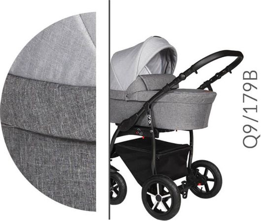 Πολυκαρότσι 3 σε 1 Baby Merc BM.Q9.179B.GREY.LIGHT.GREY Γκρί