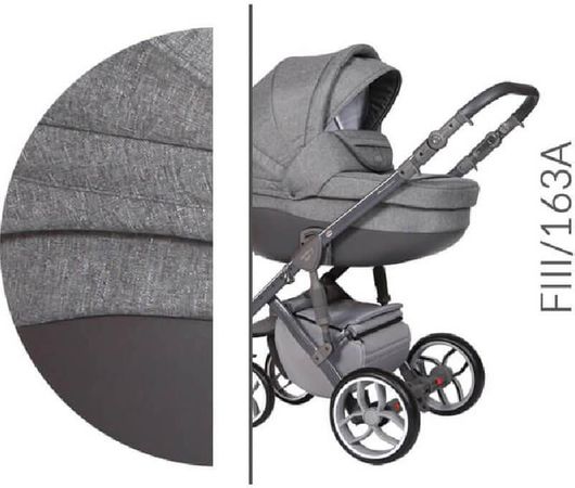 Πολυκαρότσι 3 σε 1 Baby Merc BM.STYLE3.163A.GREY Γκρί