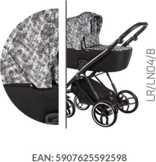 Πολυκαρότσι 3 σε 1 Baby Merc La RosaBM.LAROSA.LR04 Μαύρο