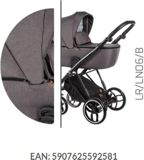 Πολυκαρότσι 3 σε 1 Baby Merc La RosaBM.LAROSA.LR06 Μαύρο