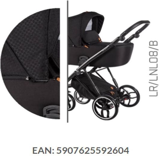 Πολυκαρότσι 3 σε 1 Baby Merc La RosaBM.LAROSA.LR08 Μαύρο