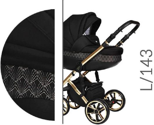 Πολυκαρότσι 3 σε 1 Baby Merc Limited Edition BM.STYLE3.143.BLACK.GOLD Μαύρο