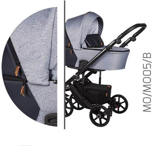 Πολυκαρότσι 3 σε1 Baby Merc Mosca BM.MOSCA.M005.GREY.BLUE Γκρι