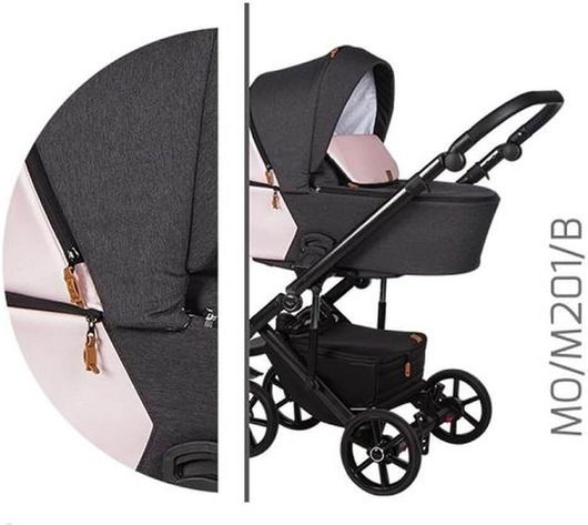 Πολυκαρότσι 3 σε1 Baby Merc Mosca BM.MOSCA.M201.CREAM.GREY Γκρι