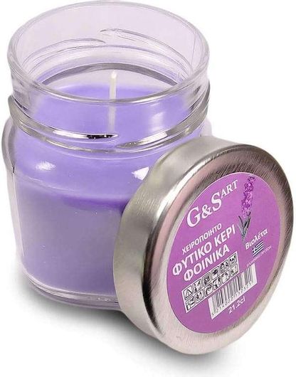 Φυτικό Αρωματικό Κερί Φοίνικα G & S Art Βιολέτα 212ml