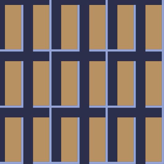 Χαρτοπετσέτα Broste Copenhagen Isa 33x33cm Μπλε/Καφέ