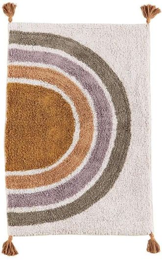 Χαλί Madam Stoltz Multi Color Βαμβακερό σε Γήινους Τόνους 60x90cm