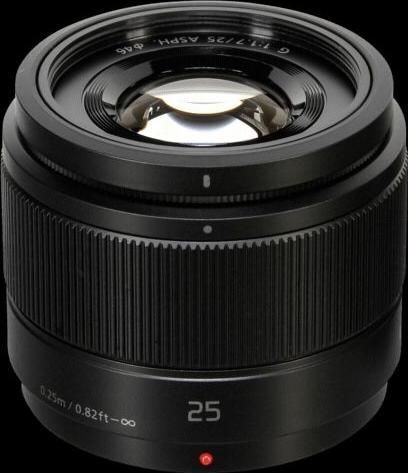 Φωτογραφικός Φακός Panasonic Crop Lumix G 25mm f/1.7 Σταθερός για Micro Four Thirds MFT Mount Black