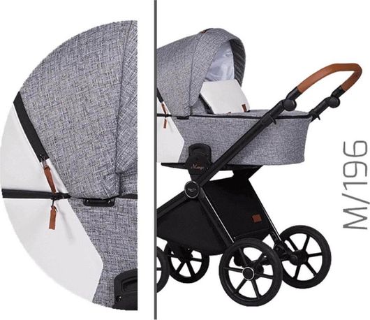 Πολυκαρότσι 2 σε 1 Baby Merc Mango BM.MANGO.196.GREY.DUO