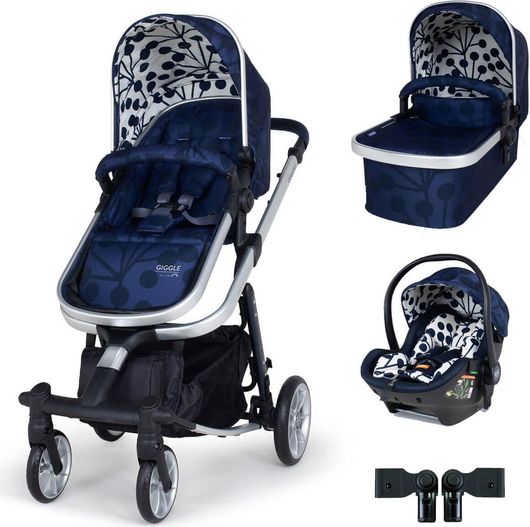 Πολυκαρότσι Μωρού Cosatto Giggle Quad Bundle 3 in 1 Lunaria Ink Μπλε