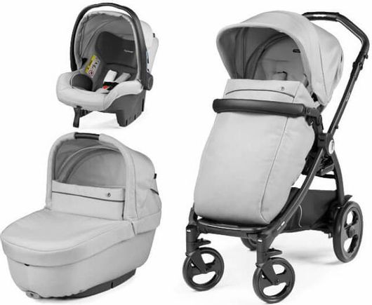 Πολυκαρότσι Μωρού Peg Perego Book Smart Modular 3 in 1 Vapor Γκρι