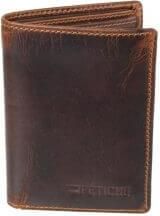 Ανδρικό Δερμάτινο Πορτοφόλι Fetiche Kara Καφέ