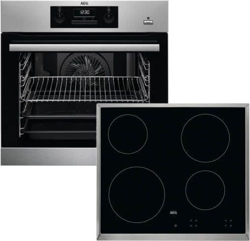 Φούρνος άνω Πάγκου AEG BEB351110M & HK624010XB 71lt με Κεραμικές Εστίες