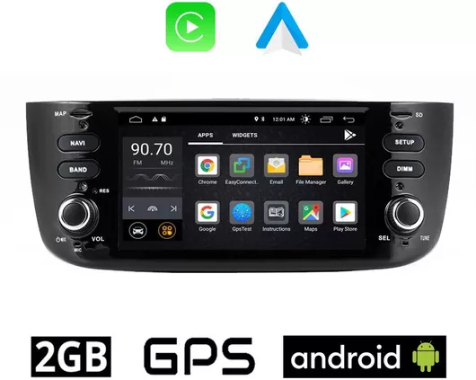 Ηχοσύστημα Αυτοκινήτου FT115 για Fiat Punto Evo 2009+ Bluetooth USB WiFi GPS με Οθόνη Αφής 6.1"