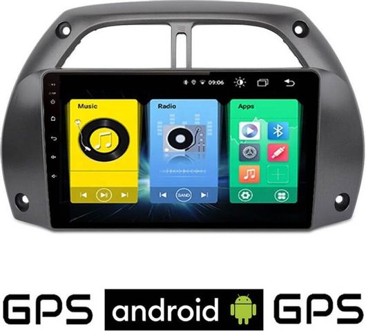 Ηχοσύστημα Αυτοκινήτου TO56 TOYOTA RAV 4 2000-2006 Android με GPS WI-FI Αφής 9"