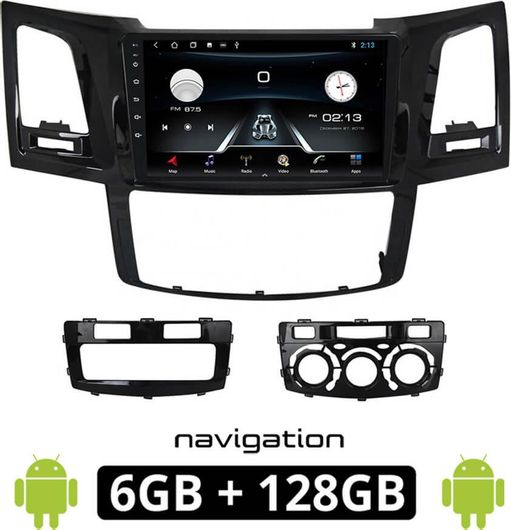 Ηχοσύστημα Αυτοκινήτου TO99-6GB για Toyota Hilux Bluetooth USB AUX WiFi GPS με Οθόνη Αφής 9"