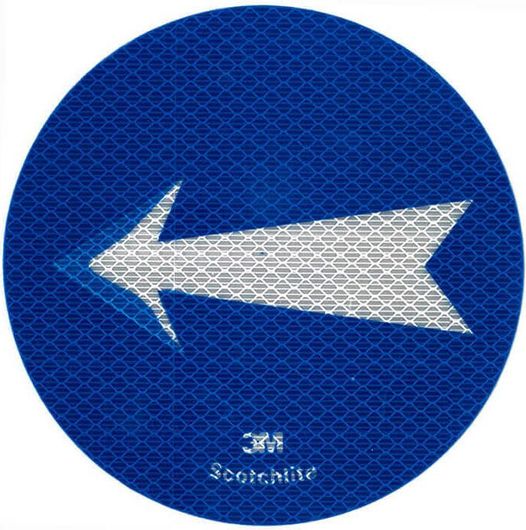 Αυτοκόλλητο Σήμα Πορείας Βέλος 3M 15cm Σ.Π.502