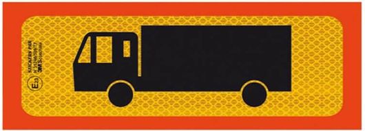 Πινακίδα Φορτηγού Αντανακλαστική Αλουμινίου "Διαξονικό" 50x20cm Π.3Μ.211