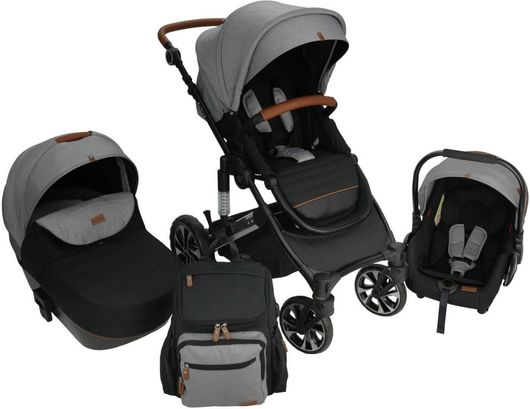 Σετ Καρότσι  Bebe Stars Belize 3 σε 1 Moon Γκρι