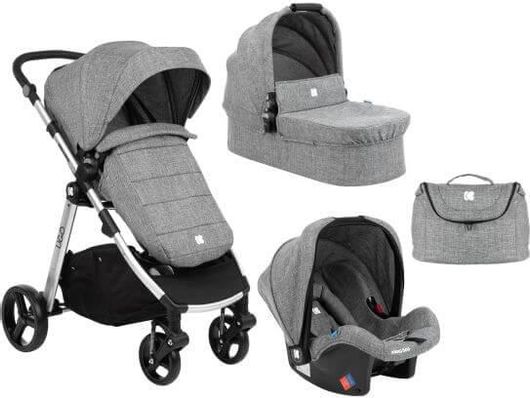 Καρότσι Kikka Boo 3 σε 1  Ugo Melange 2020 Γκρι
