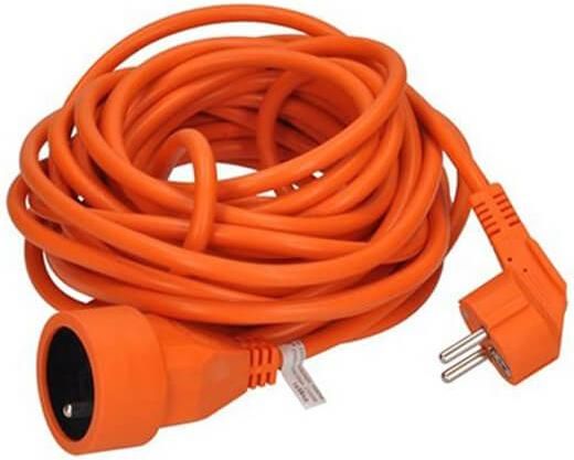 Μπαλαντέζα Προέκταση Καλωδίου Ανοιχτού Τύπου 15m Πορτοκαλί