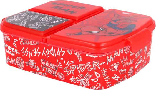 Δοχείο Φαγητού Multi Compartment Sandwich Box Spiderman Urban Web 19.5X16.5X6.7 - 51320