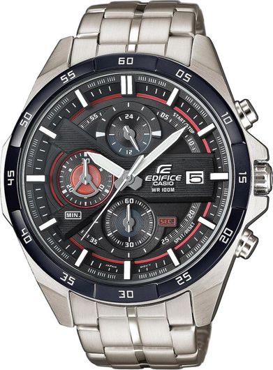 Ανδρικό Ρολόι Casio Edifice EFR-556DB-1AVUEF Χρονογράφος με Μεταλλικό Μπρασελέ Ασημί