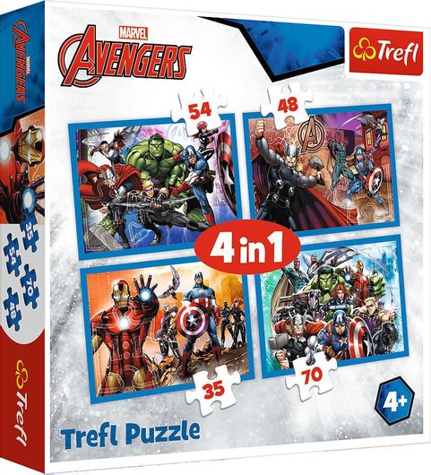 Παιδικό Puzzle Trefl Avengers 4 In 1 207pcs για 4+ Ετών