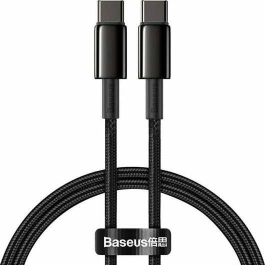 Baseus Tungsten USB 2.0 Cable USB-C male - USB-C 100W Χρυσό 2m