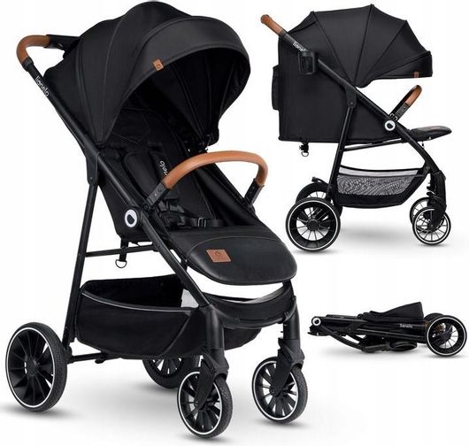 Καρότσι Μωρού Lionelo Alexia Onyx Μαύρο