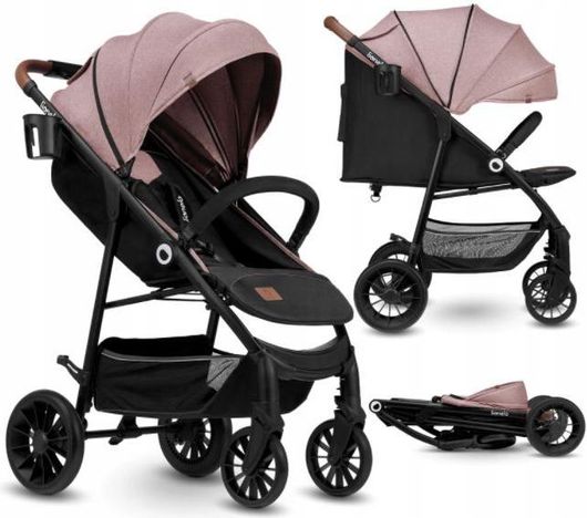 Καρότσι Μωρού Lionelo Zoey Ροζ