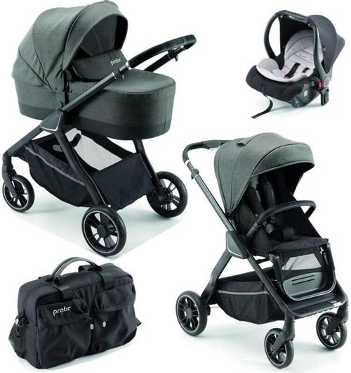 Σετ Πολυκαρότσι 3ιν1 Pali Pratic Chrome Anthracite Γκρι