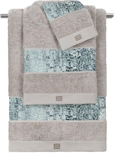 Σετ Πετσέτες Μπάνιου Guy Laroche 3τμχ Ysatis Silver/Raf