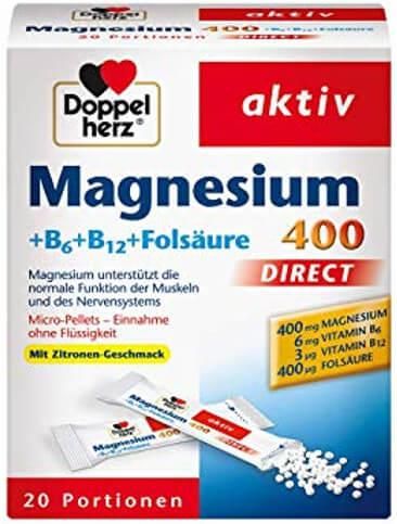 Doppelherz Magnesium 400 +B6 +B12 +Folic acid Direct 20 Φακελίσκοι
