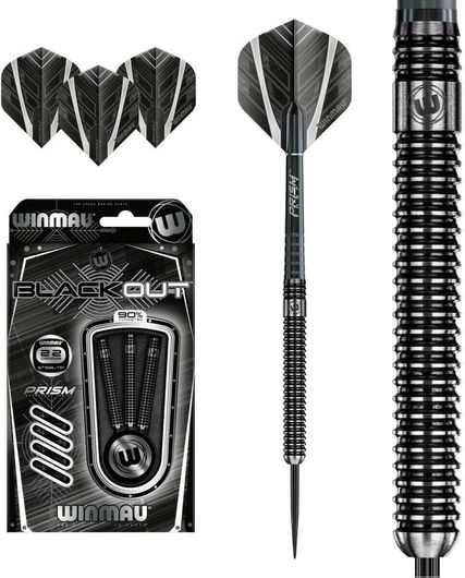 Βελάκια Winmau Blackout Ατσάλινη Μύτη 22g