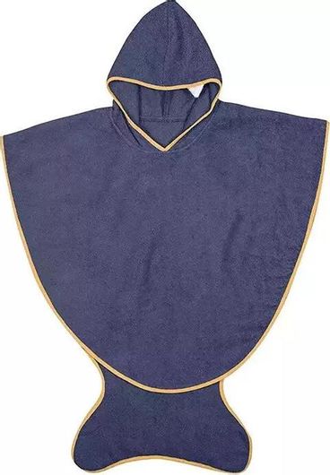 Μπουρνούζι Πόντσο 3 εώς 6 ετών Blue Shark