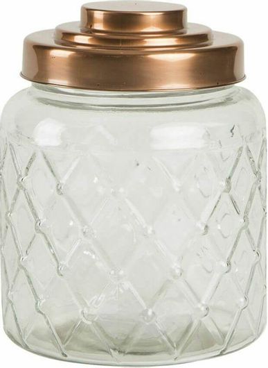 Δοχείο Τροφίμων T&G Lattice 13106 Γυάλινο 2.6L Διάφανο 