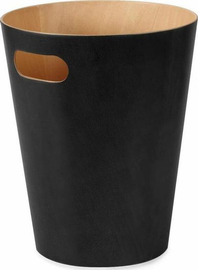 Κάδος Απορριμμάτων Γραφείου Umbra Woodrow 082780-045 Ξύλο Οξιάς Μαύρο